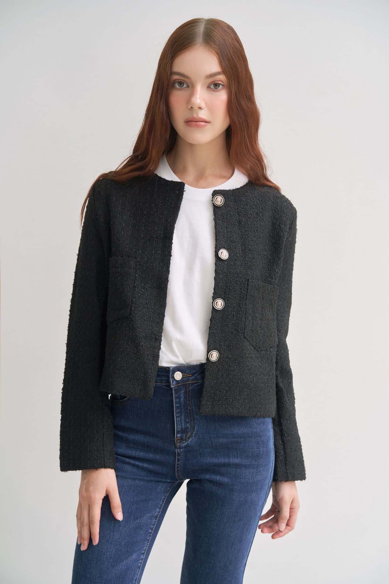 BASIC TWEED JACKET