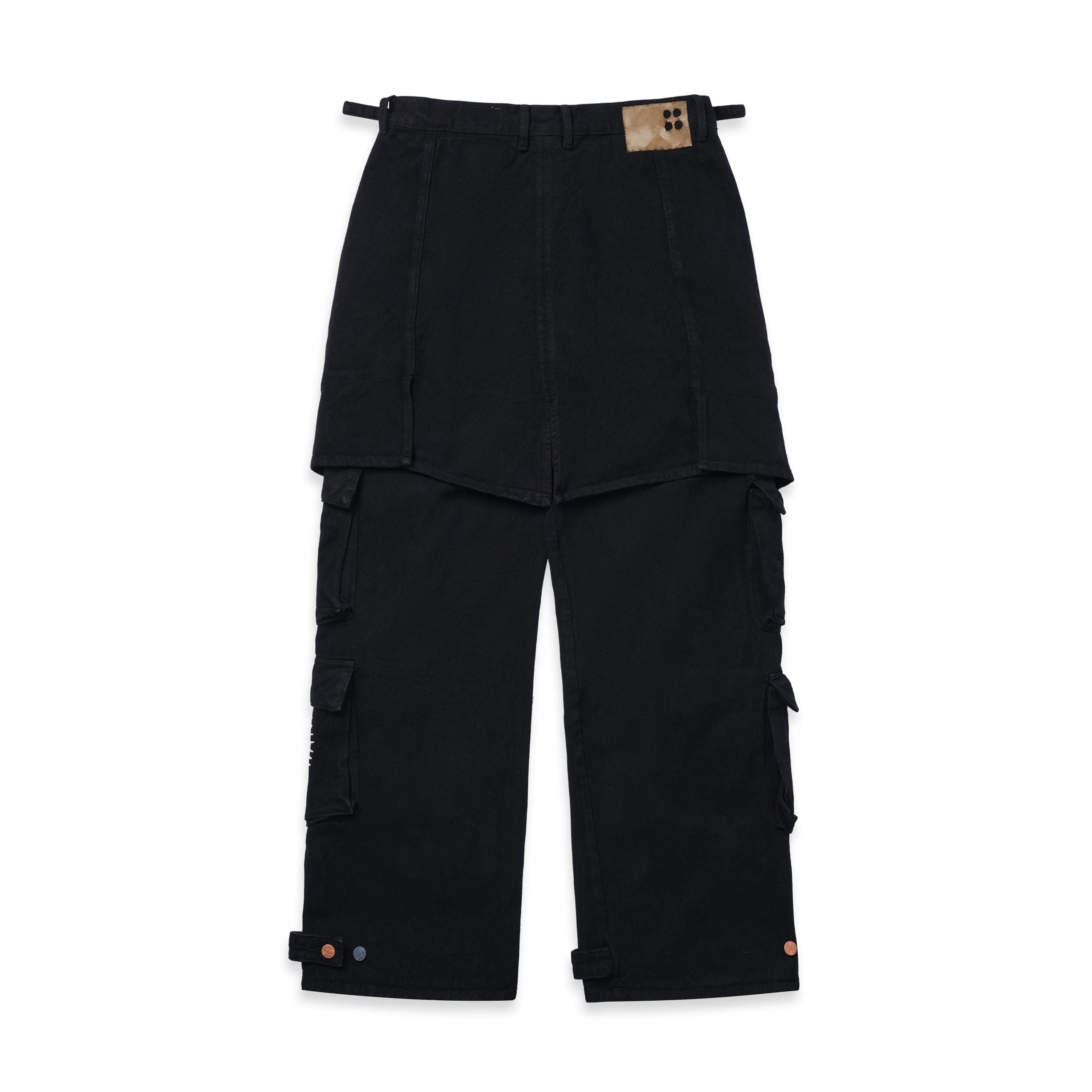 4-Hole Puncher Denim Cargo Pants