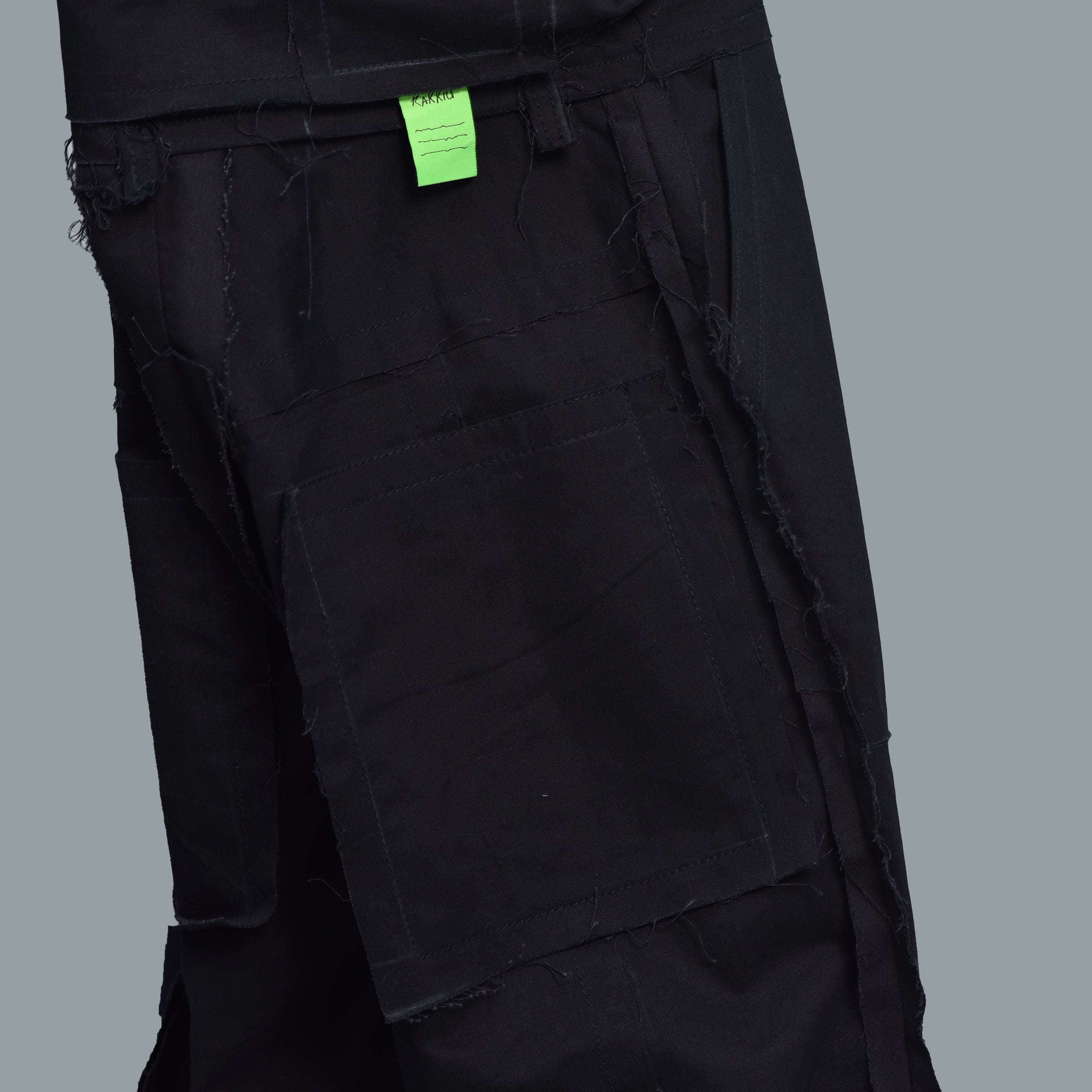 Raw Edge Khaki Pants