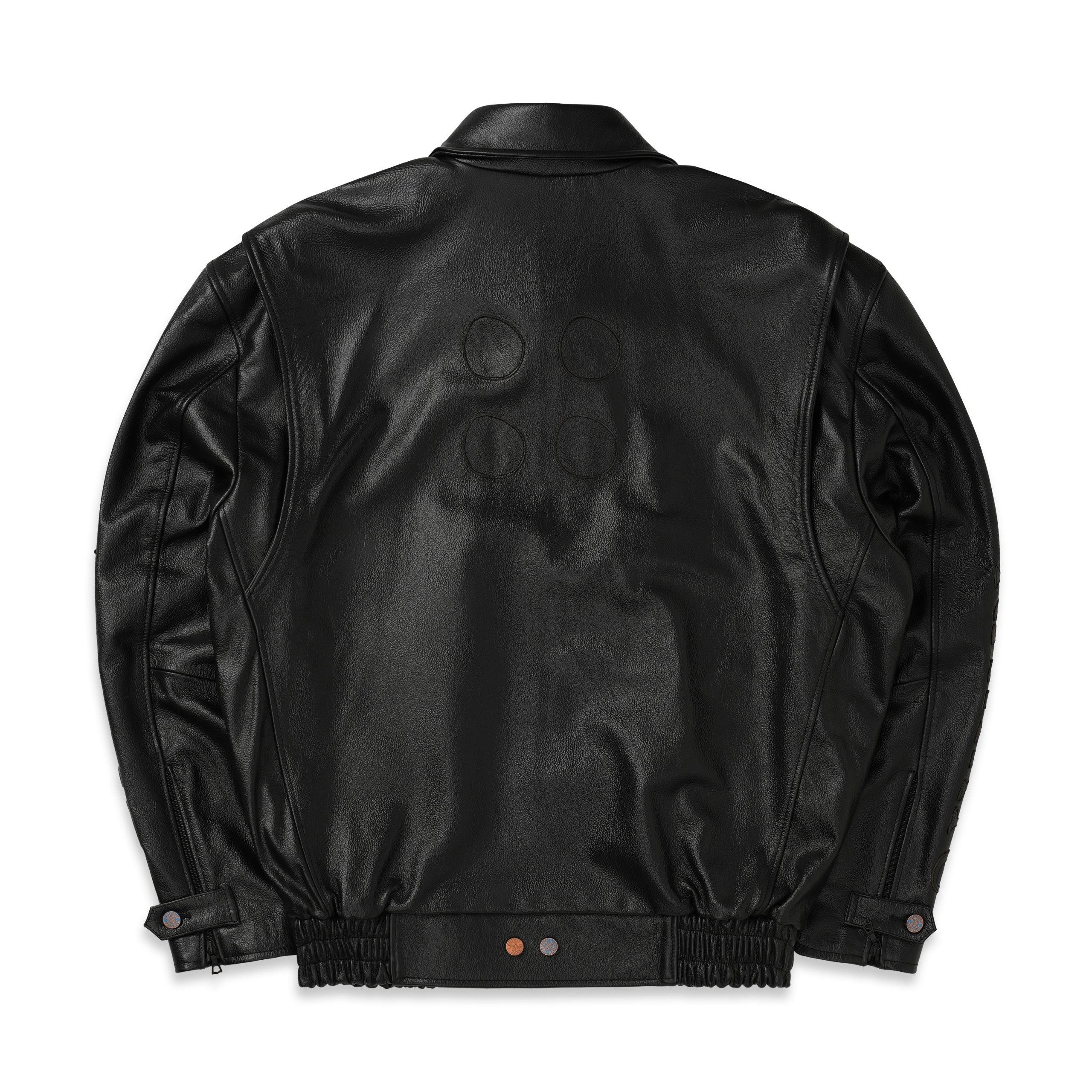 4-Hole Puncher Leather Jacket