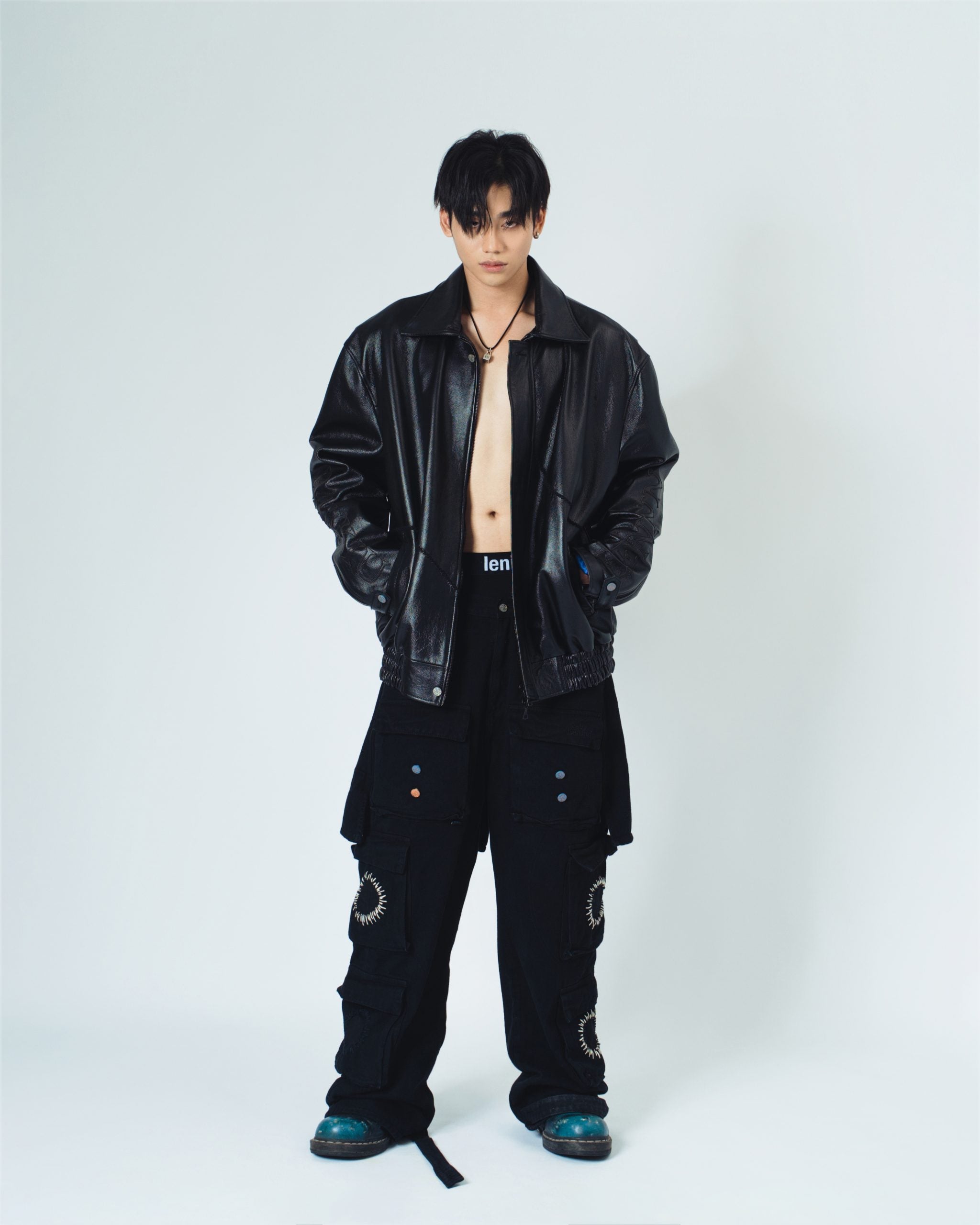 4-Hole Puncher Leather Jacket