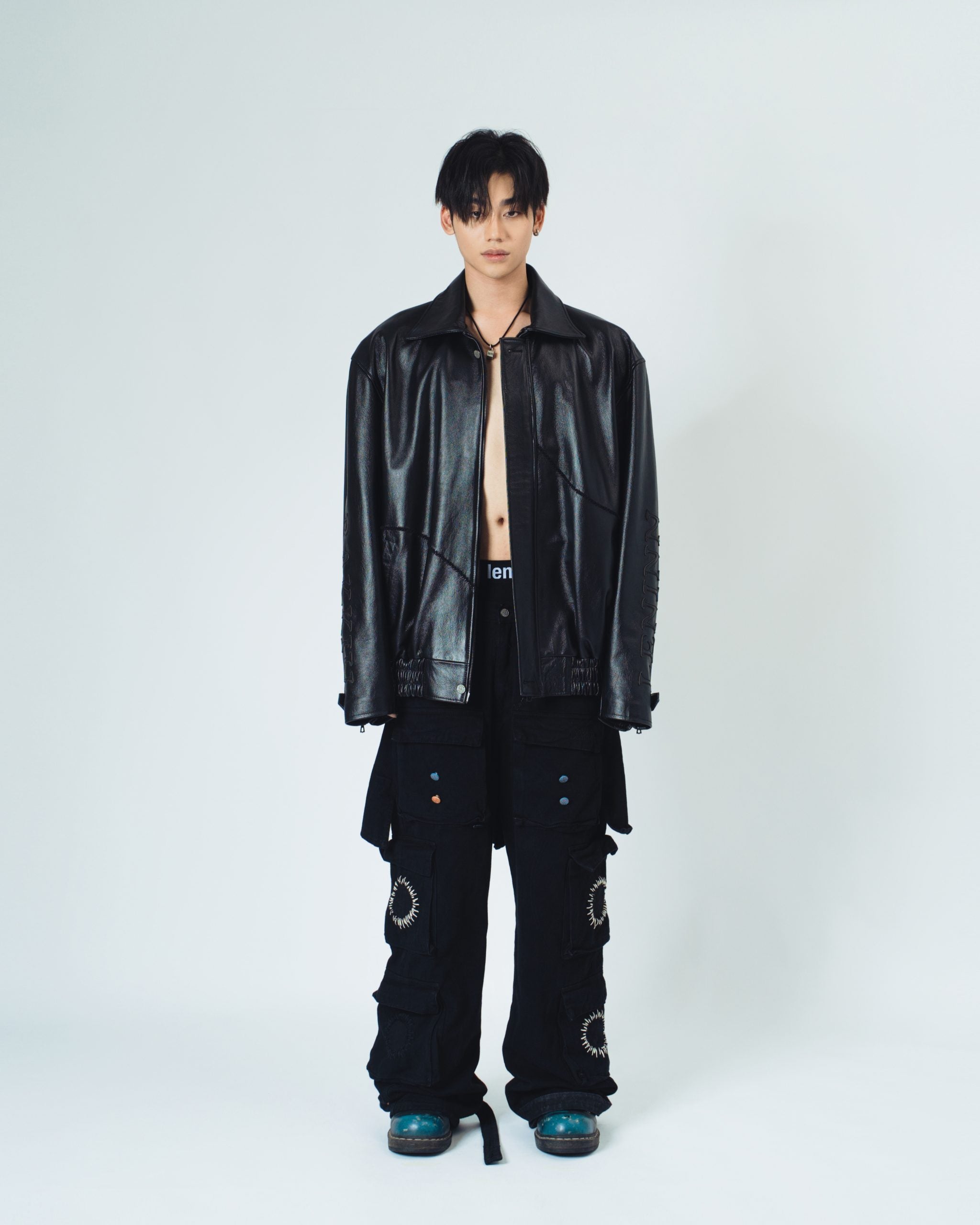 4-Hole Puncher Leather Jacket