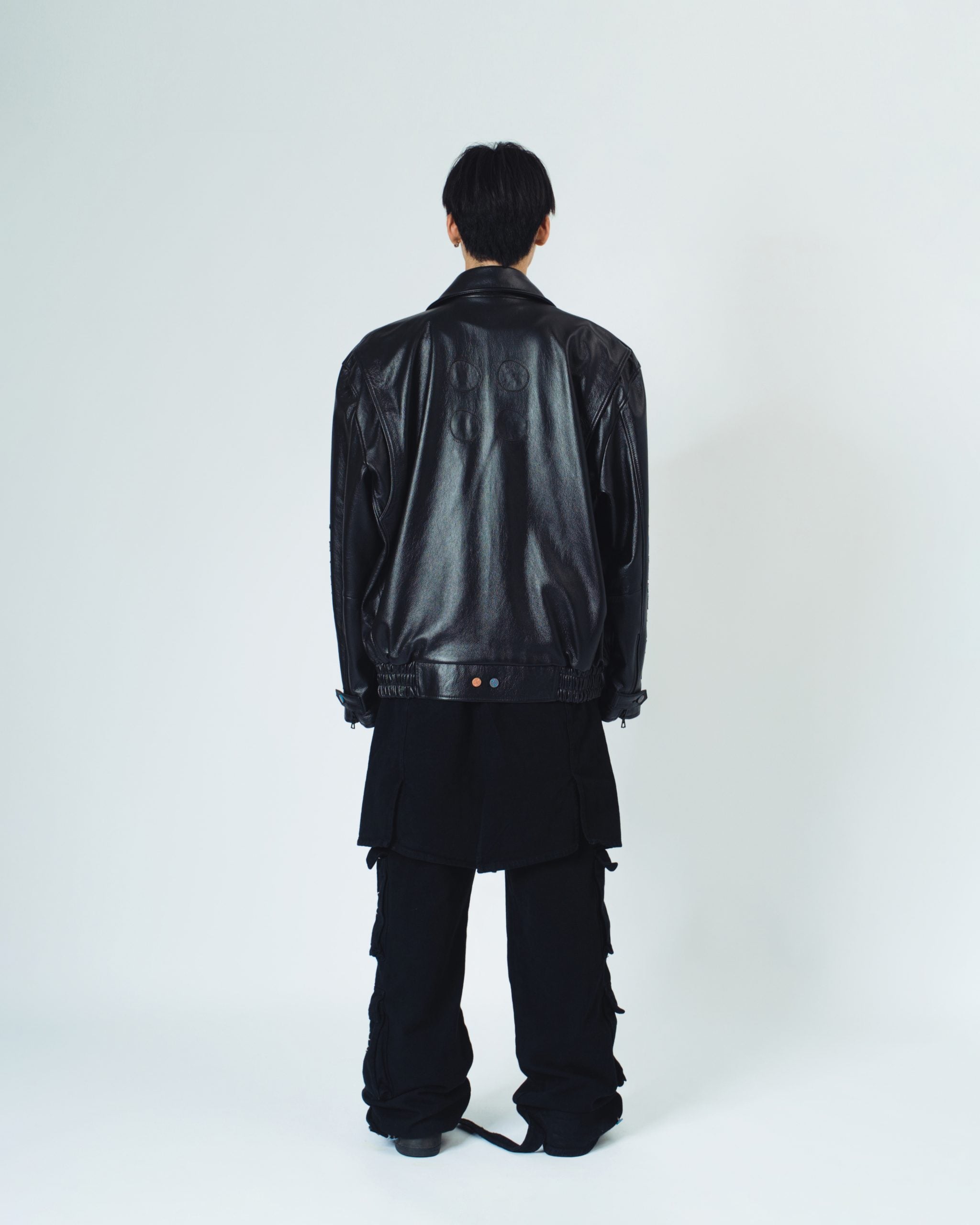 4-Hole Puncher Leather Jacket