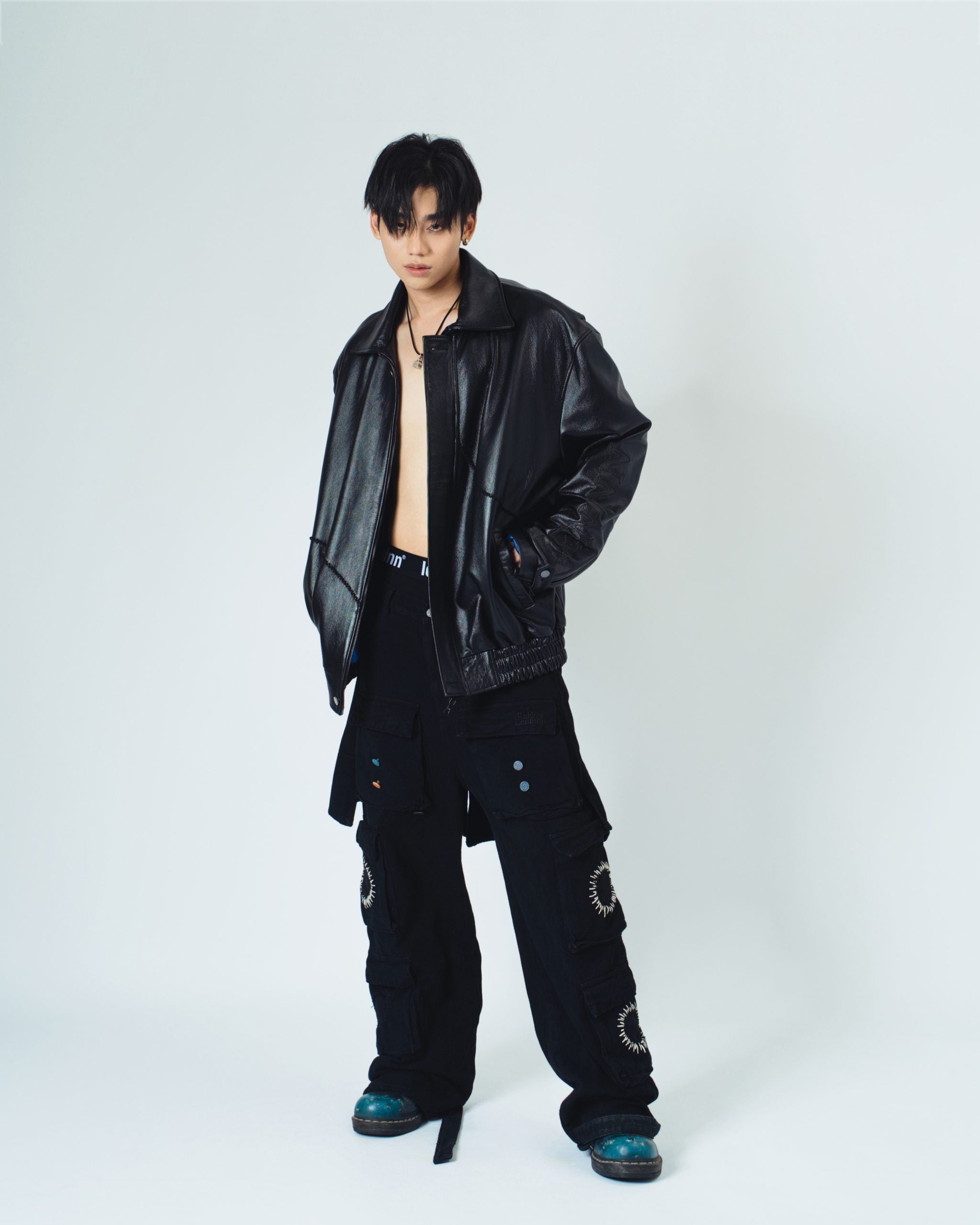 4-Hole Puncher Leather Jacket