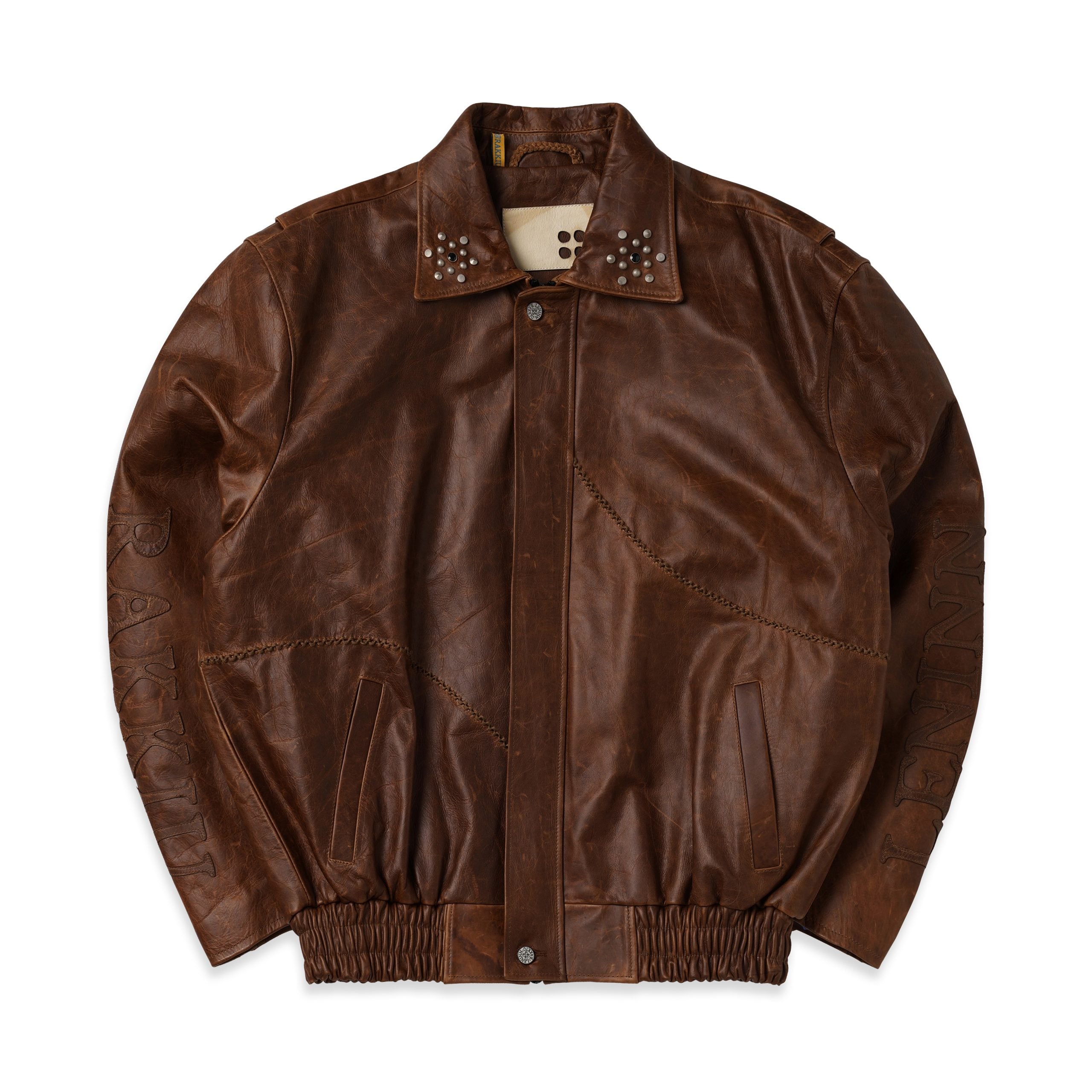 4-Hole Puncher Leather Jacket