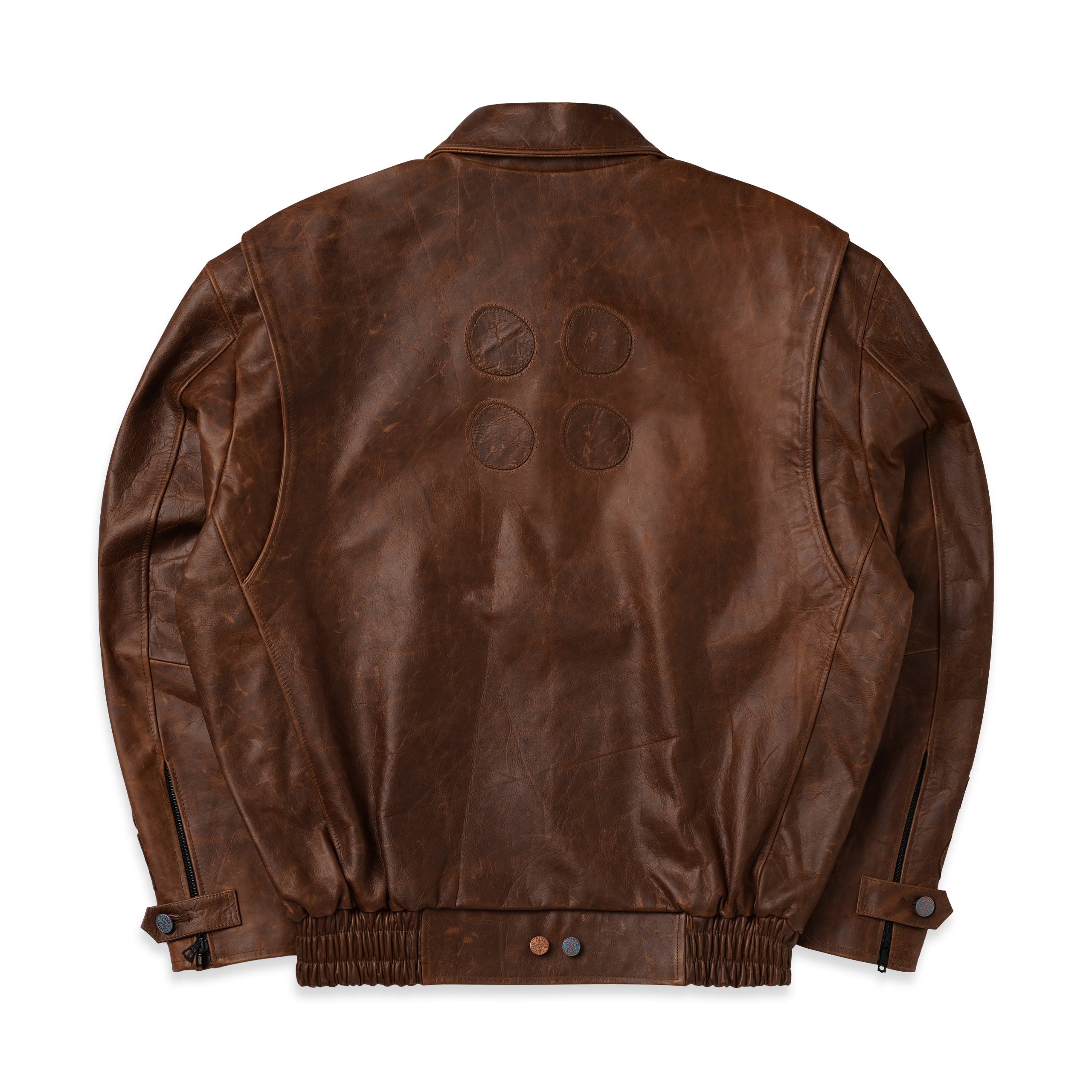 4-Hole Puncher Leather Jacket