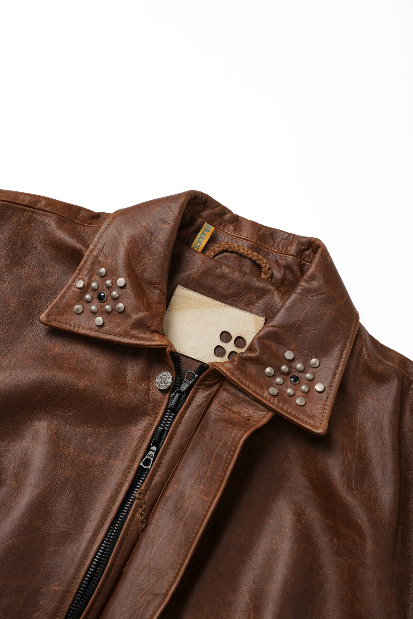 4-Hole Puncher Leather Jacket