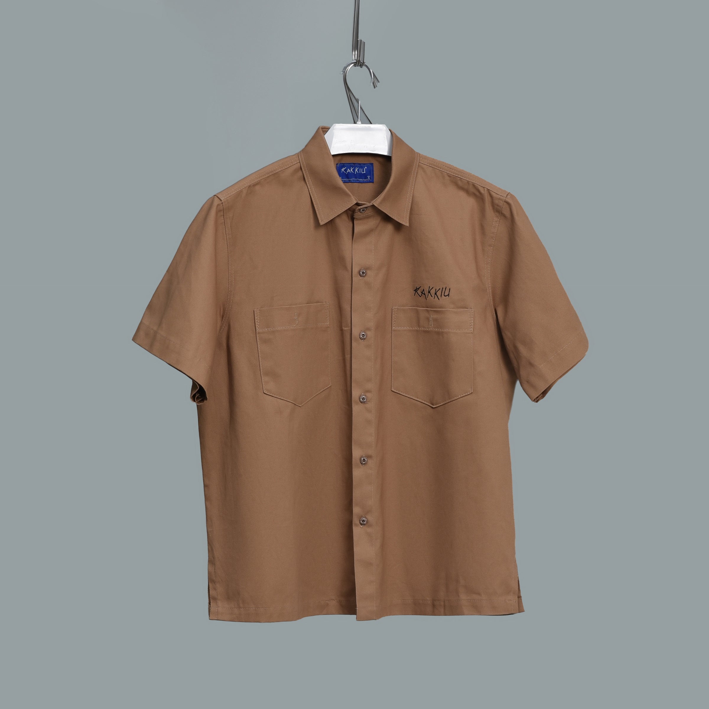 Fuku Boxy-Fit Khaki Shirt