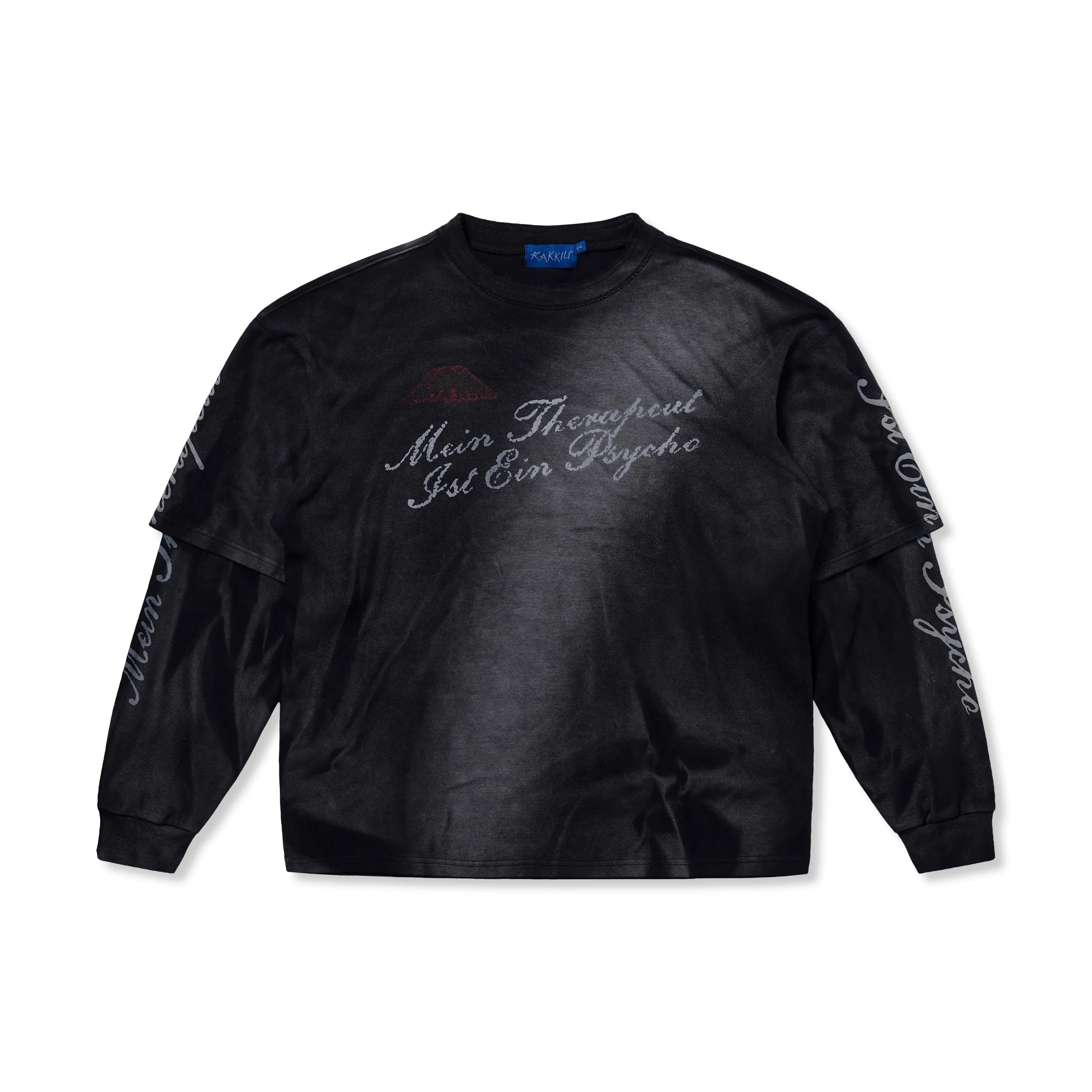 Mein Therapeut Double Sleeve Wash T-Shirt