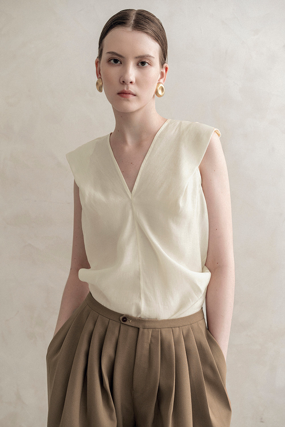 Calla Top Beige