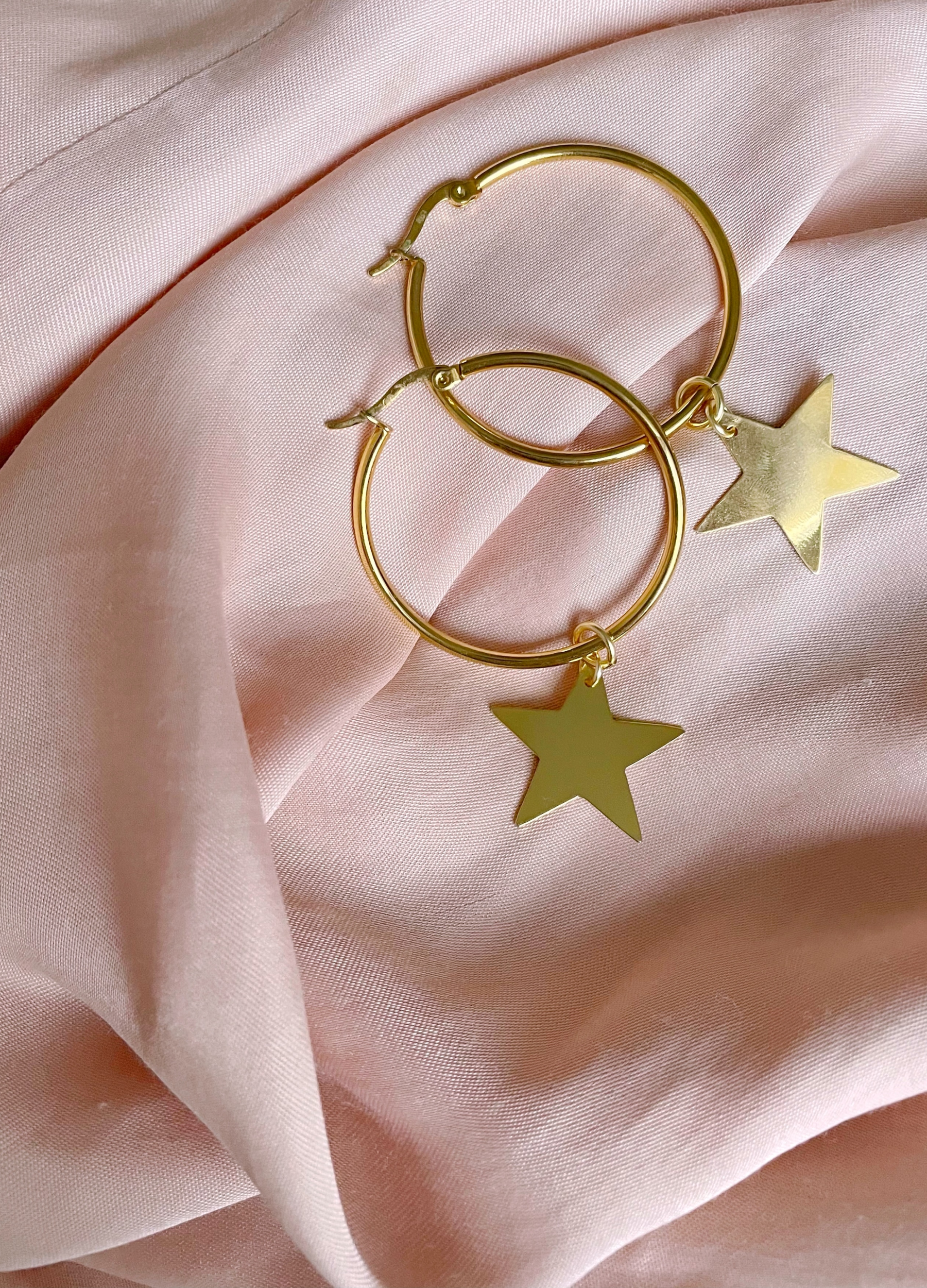 Star Drop Hook Earring