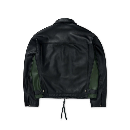 TATTOO Black Leather Jacket