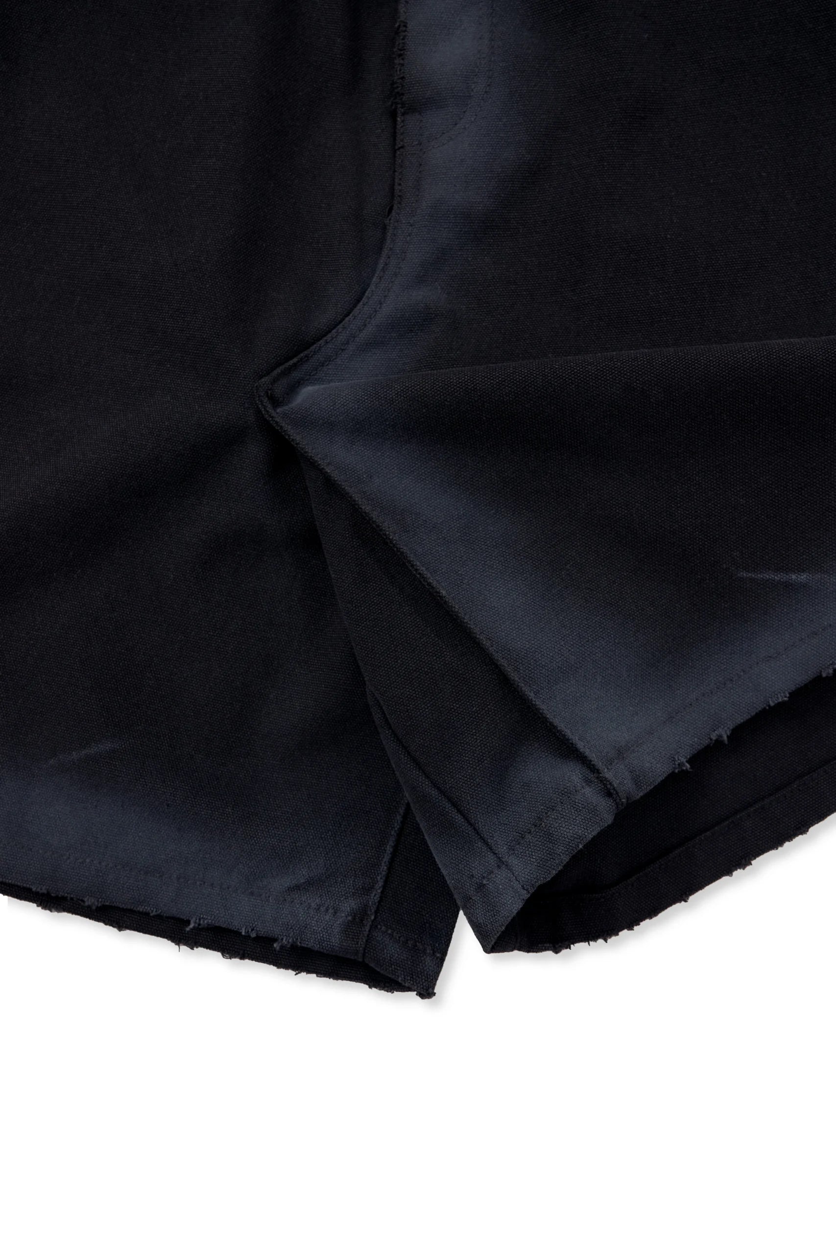 BIG L Black Canvas Shorts