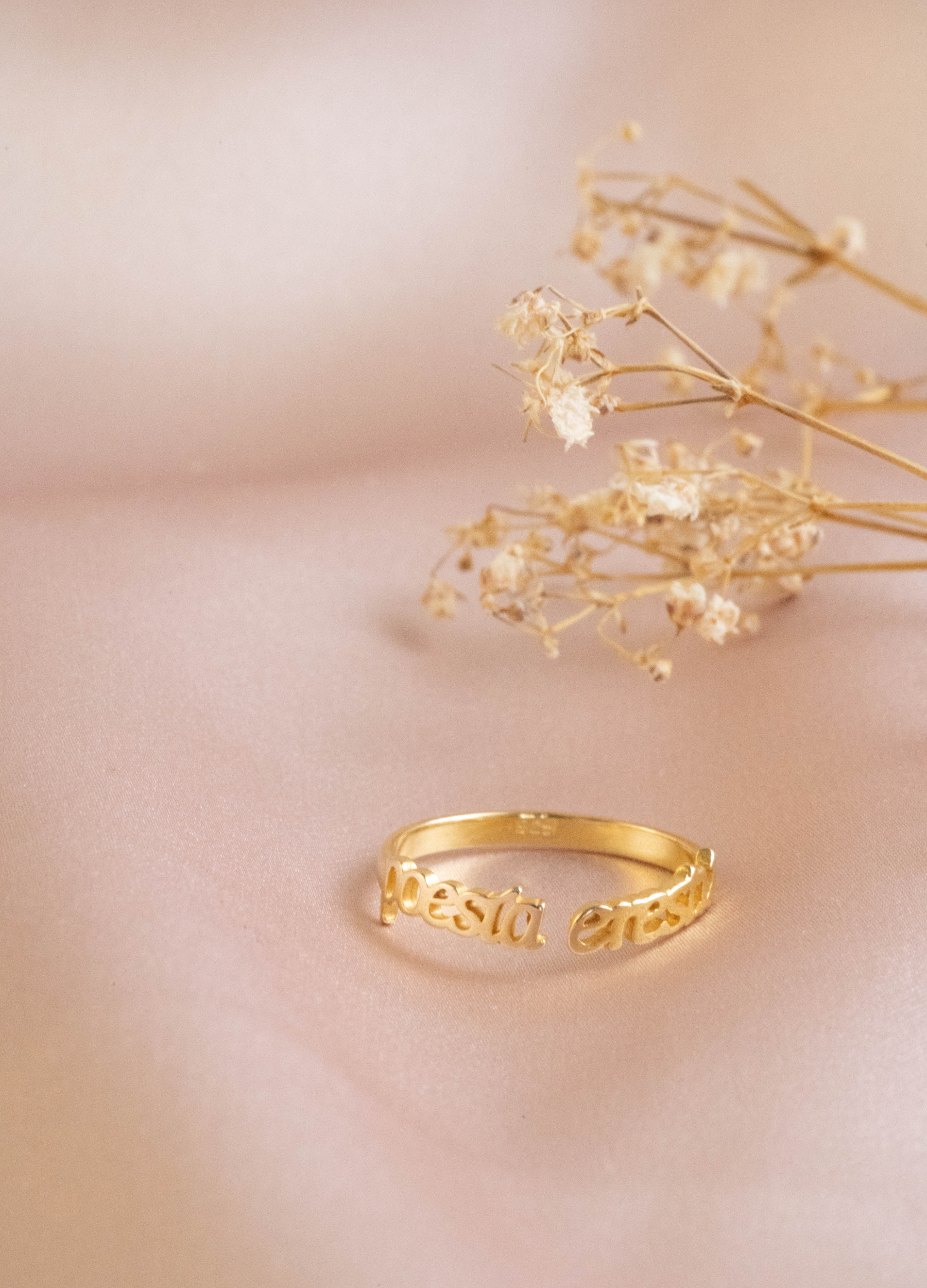 Gold Plated Round Cut Solitaire Ring