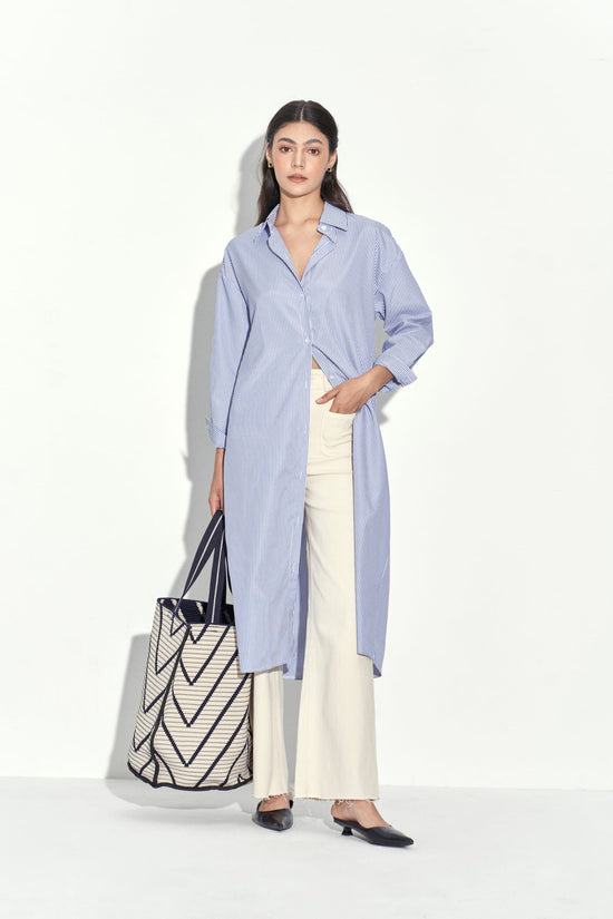 THE ROW STRIPED SHIRT DRESS