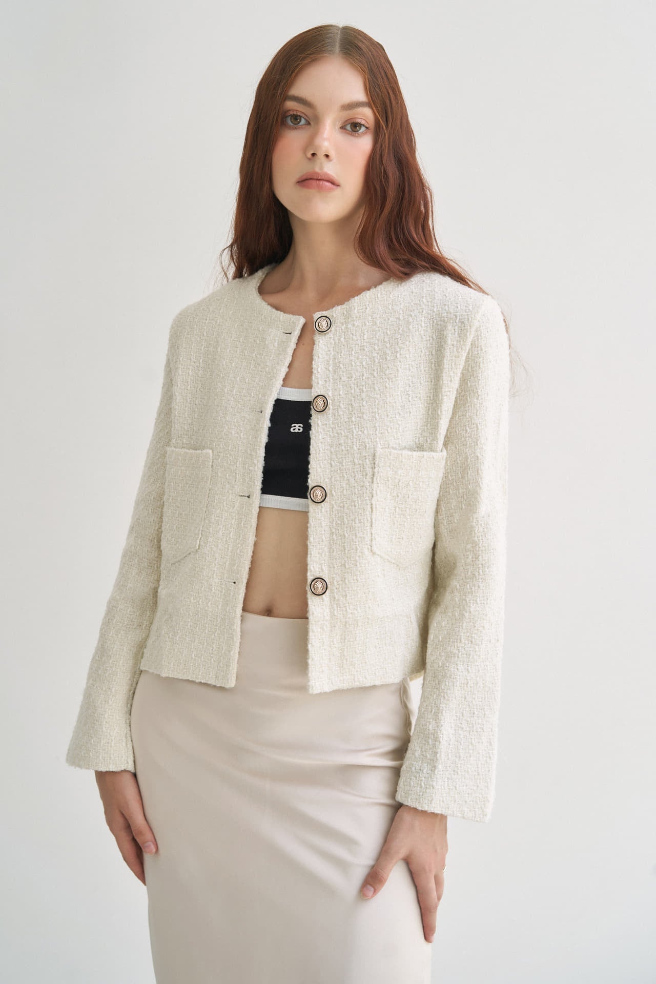 BASIC TWEED JACKET