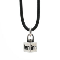 4-Dimensional Cube Silver Pendant