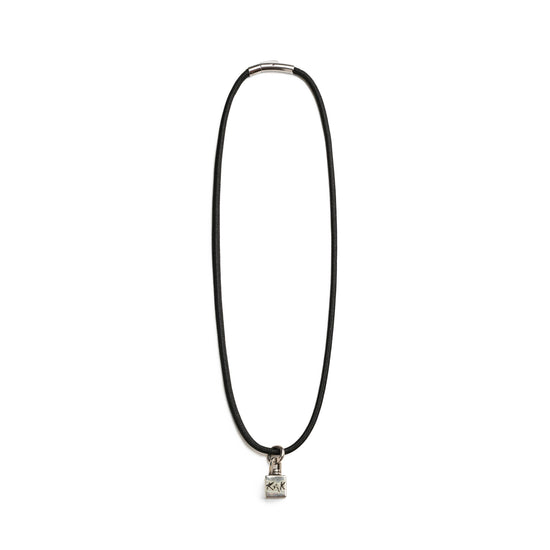 4-Dimensional Cube Silver Pendant