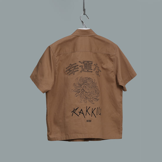 Fuku Boxy-Fit Khaki Shirt