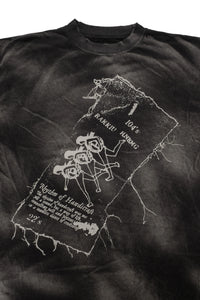Washed Cotton Jersey T-shirt.

· Rib knit crewneck
· Distressing effect
· Logo graphic printed at front and back
· Fading throughout