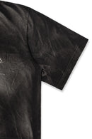 Washed Cotton Jersey T-shirt.

· Rib knit crewneck
· Distressing effect
· Logo graphic printed at front and back
· Fading throughout