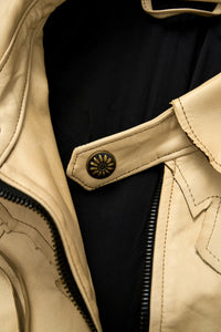 ARTHEAD Dyed Leather Panel Jacket