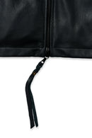 TATTOO Black Leather Jacket