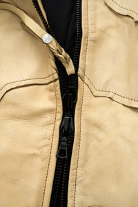 ARTHEAD Dyed Leather Panel Jacket