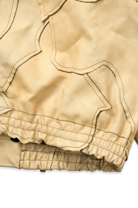 ARTHEAD Dyed Leather Panel Jacket