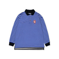 SLAB IT Blue&Black Striped Polo