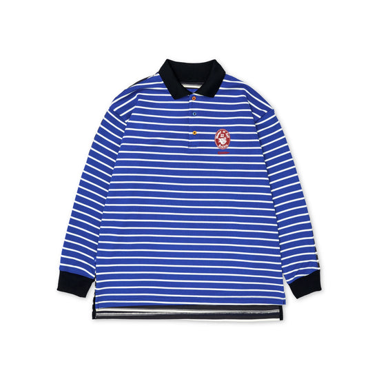 SLAB IT Blue&Black Striped Polo