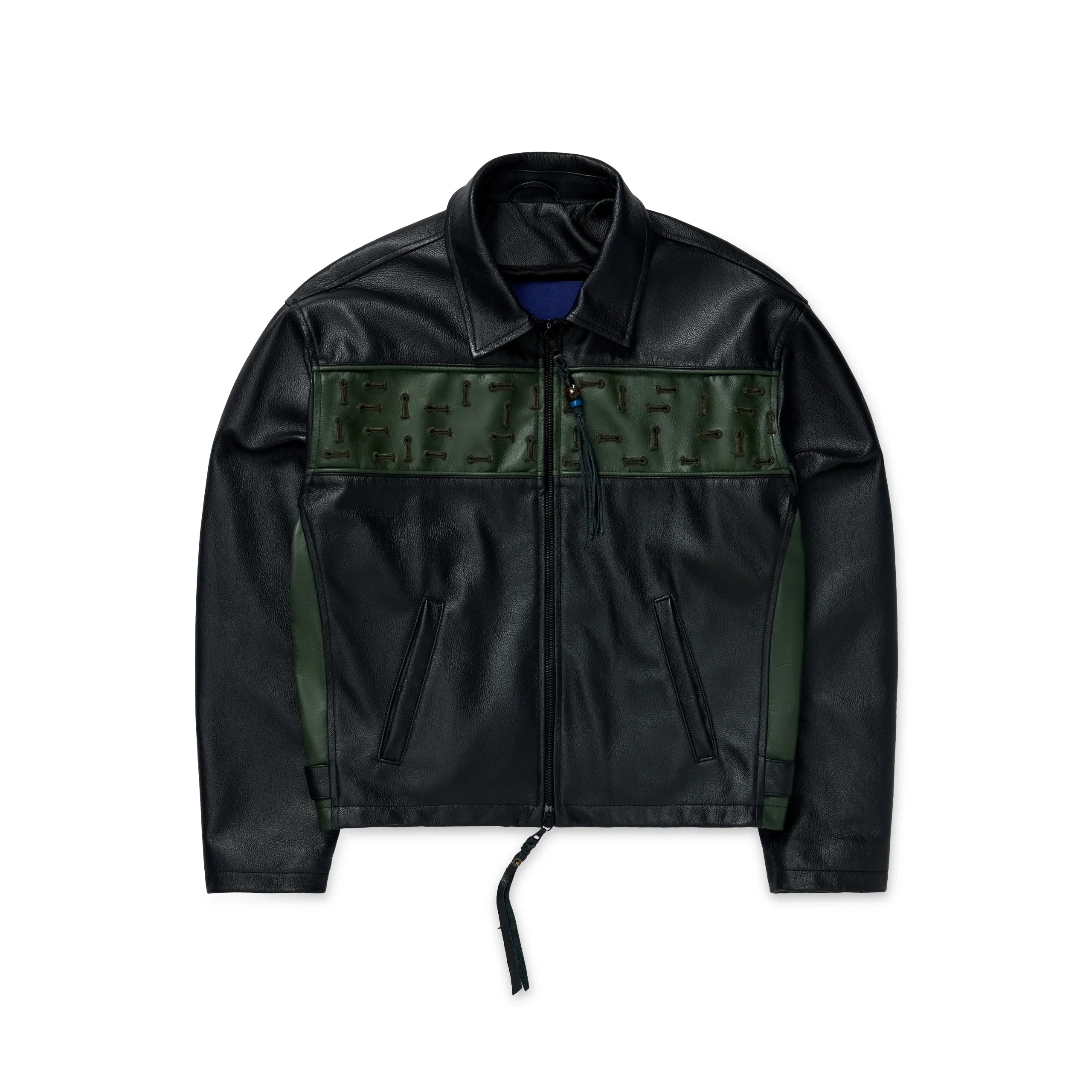 TATTOO Black Leather Jacket