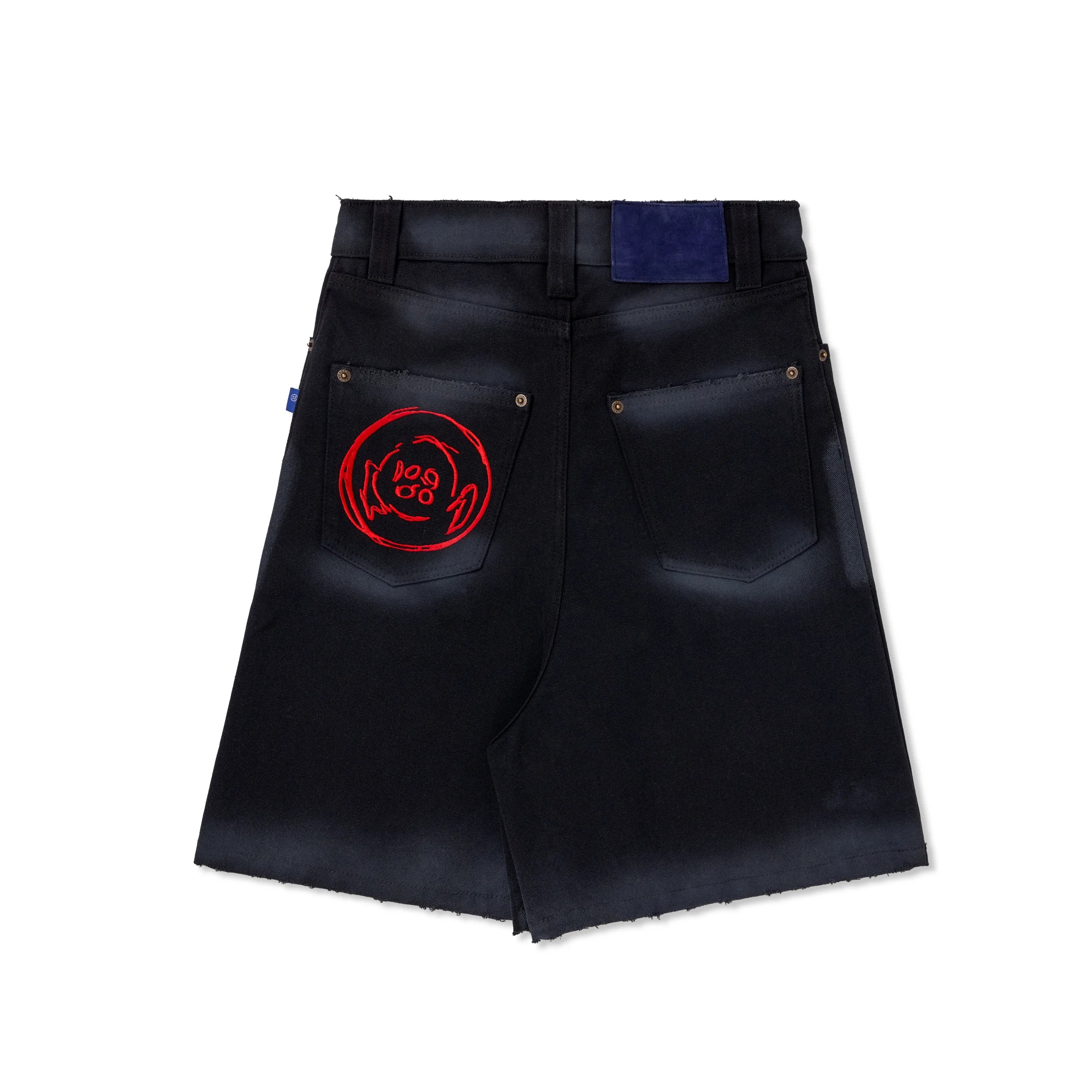 BIG L Black Canvas Shorts