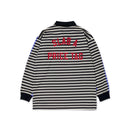 SLAB IT Blue&Black Striped Polo