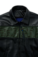 TATTOO Black Leather Jacket