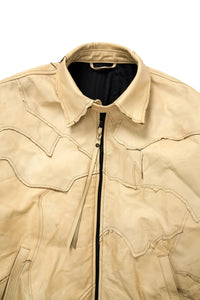 ARTHEAD Dyed Leather Panel Jacket