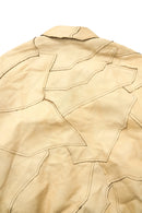 ARTHEAD Dyed Leather Panel Jacket