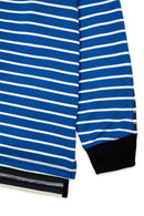 SLAB IT Blue&Black Striped Polo