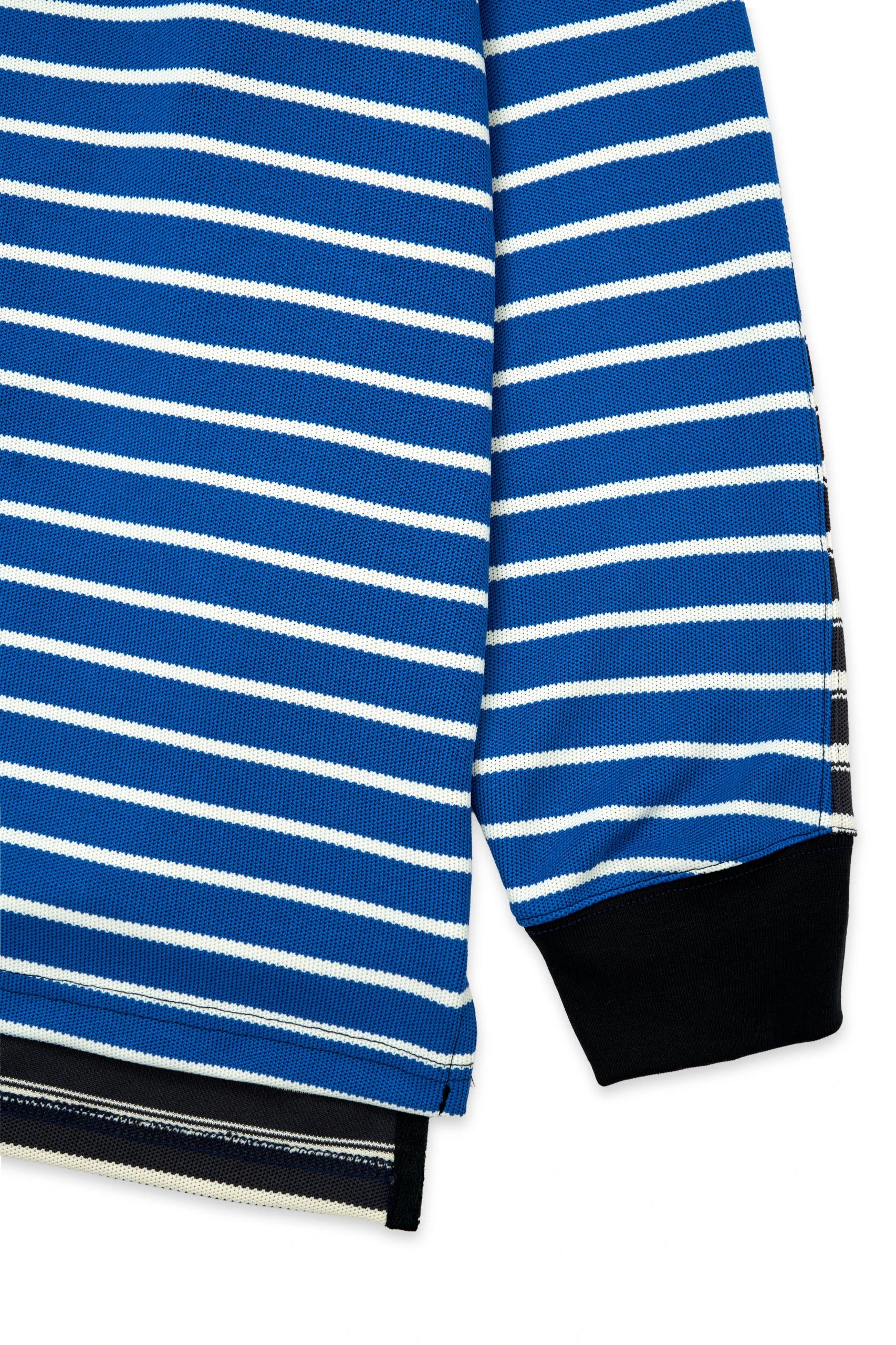 SLAB IT Blue&Black Striped Polo