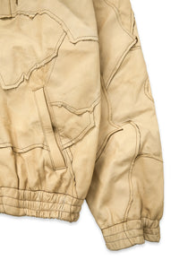 ARTHEAD Dyed Leather Panel Jacket